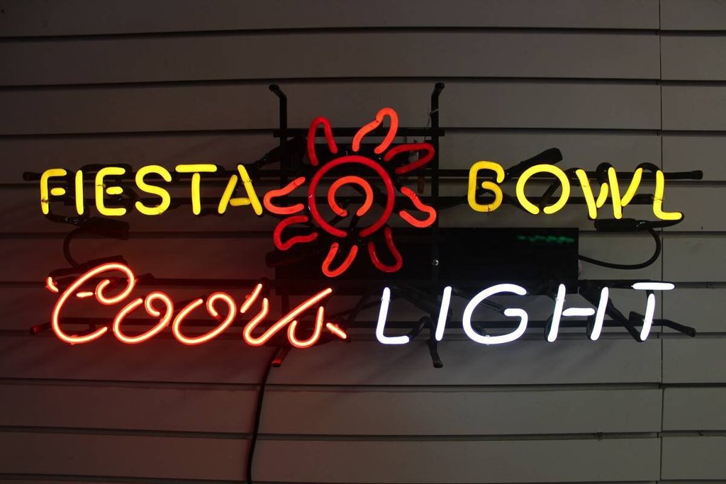 Custom Coors Light Fiesta Bowl Neon Sign Tube Neon Light