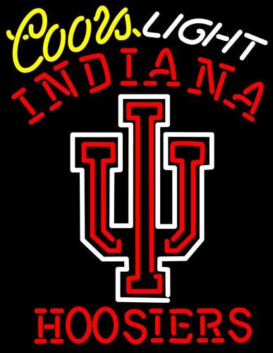 Custom Coors Light Indiana Hoosiers Neon Sign NCAA Sports Neon Light