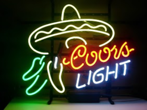 Custom Coors Light Mexican Food Neon Sign Tube Neon Light