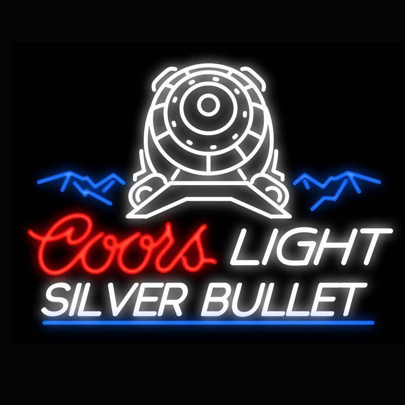 Custom Coors Light Silver Bullet Neon Sign Tube Neon Light