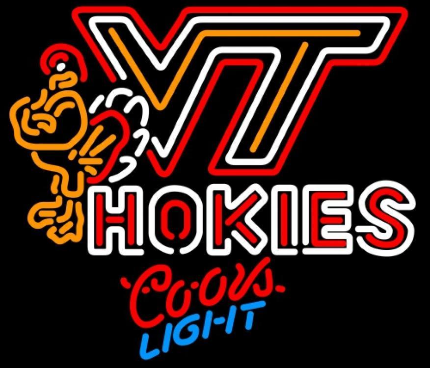 Custom Coors Light Virginia Tech Vt Hockey Neon Sign Tube Neon Light