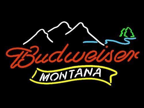 Custom Budweiser Montana Neon Sign Real Neon Light
