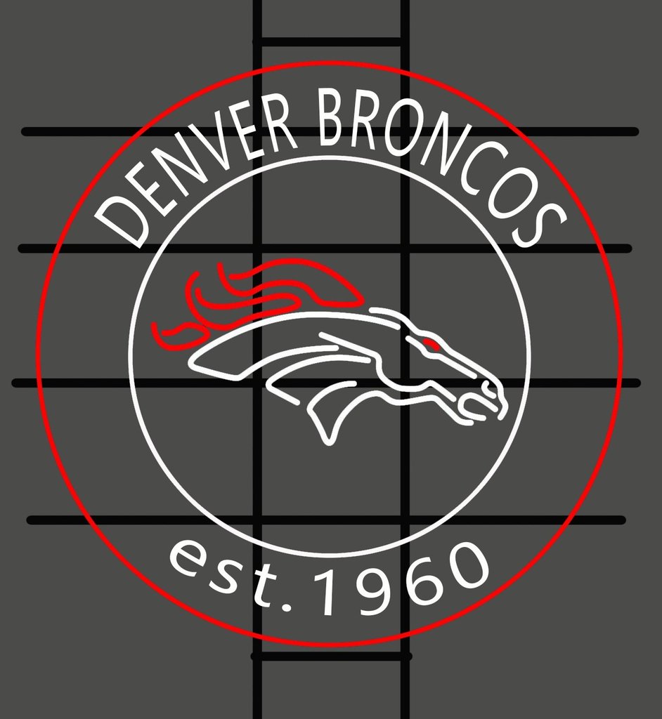 Custom Denver Broncos EST.1960 Neon Sign NFL Sports Neon Light