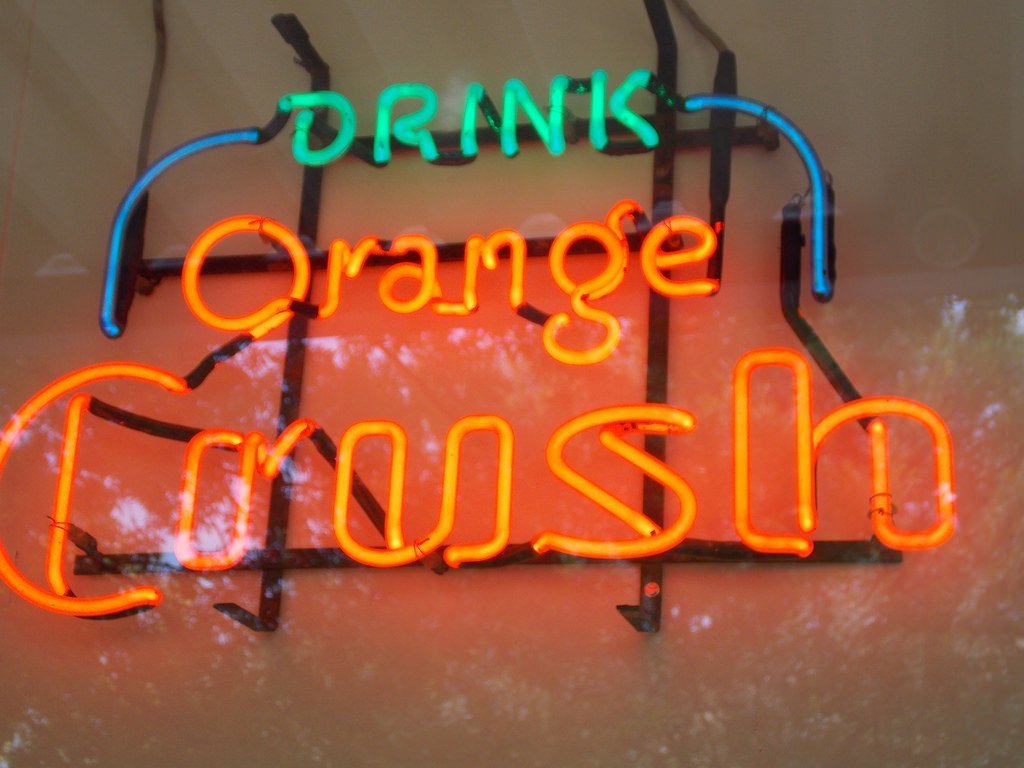 Custom Drink Ornage Crush Neon Sign Tube Neon Light