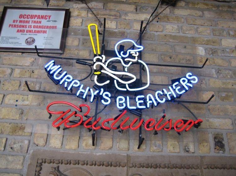 Custom Budweiser Murphy's Bleachers MLB Sports Neon Sign Real Neon Light