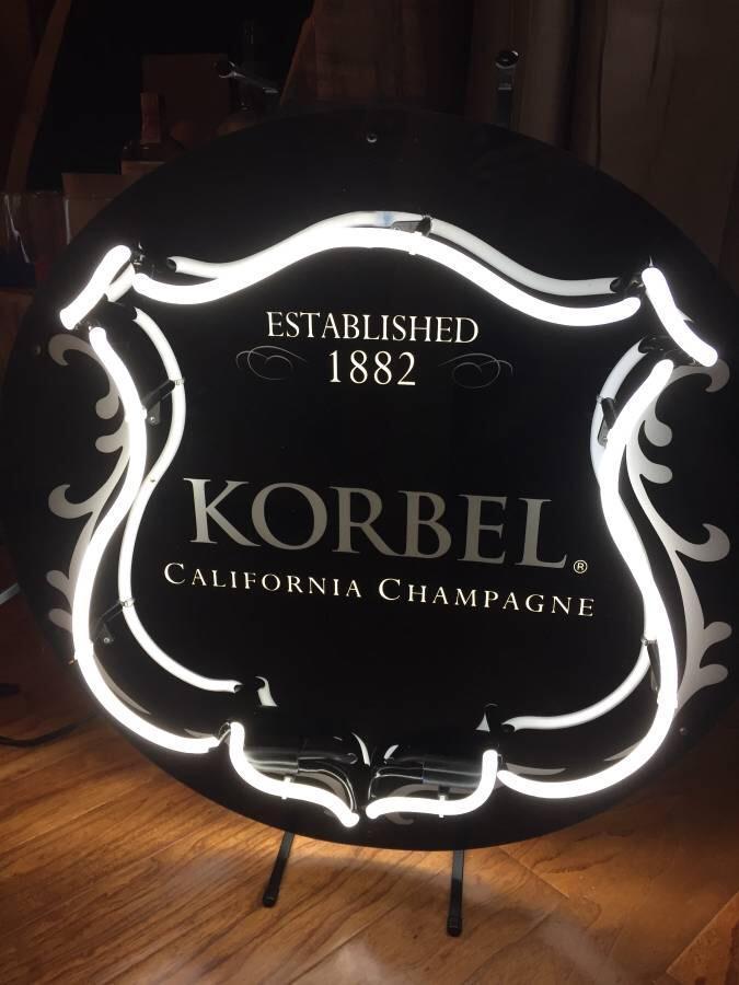 Custom korbel Colifornia Champagne Neon Sign Tube Neon Light