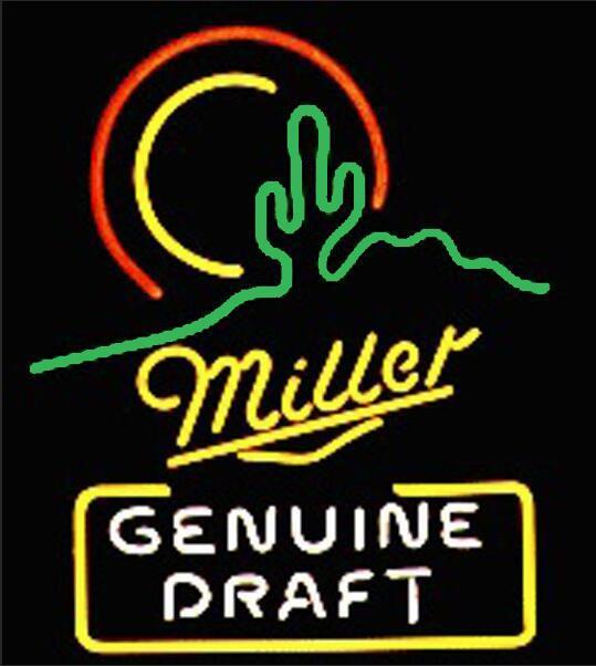 Custom Miller Genuine Draft Cactus Neon Sign Tube Neon Light
