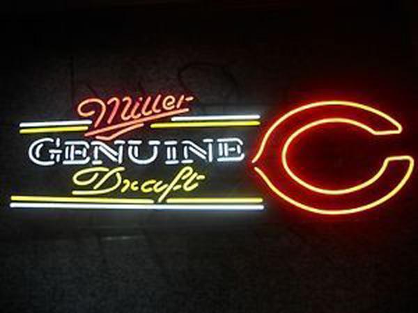 Custom Miller Genuine Draft Chicago Bears Neon Sign Tube Neon Light