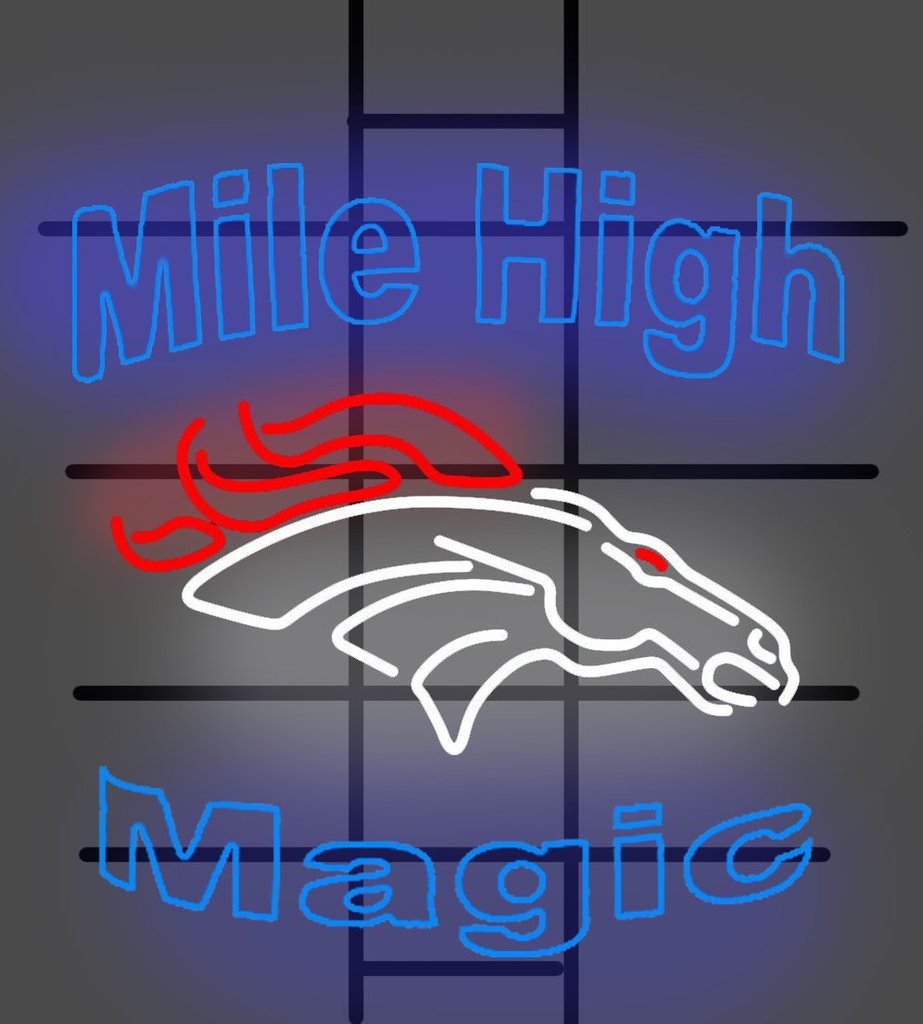 Custom Miller high magic Denver Broncos NFL Sports Neon Sign Tube Neon Light2