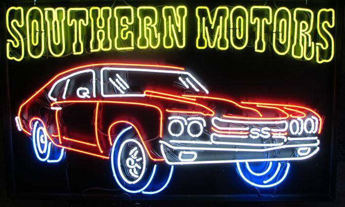 Custom Muscle Car Southern Motors Neon Sign Tube Neon Light