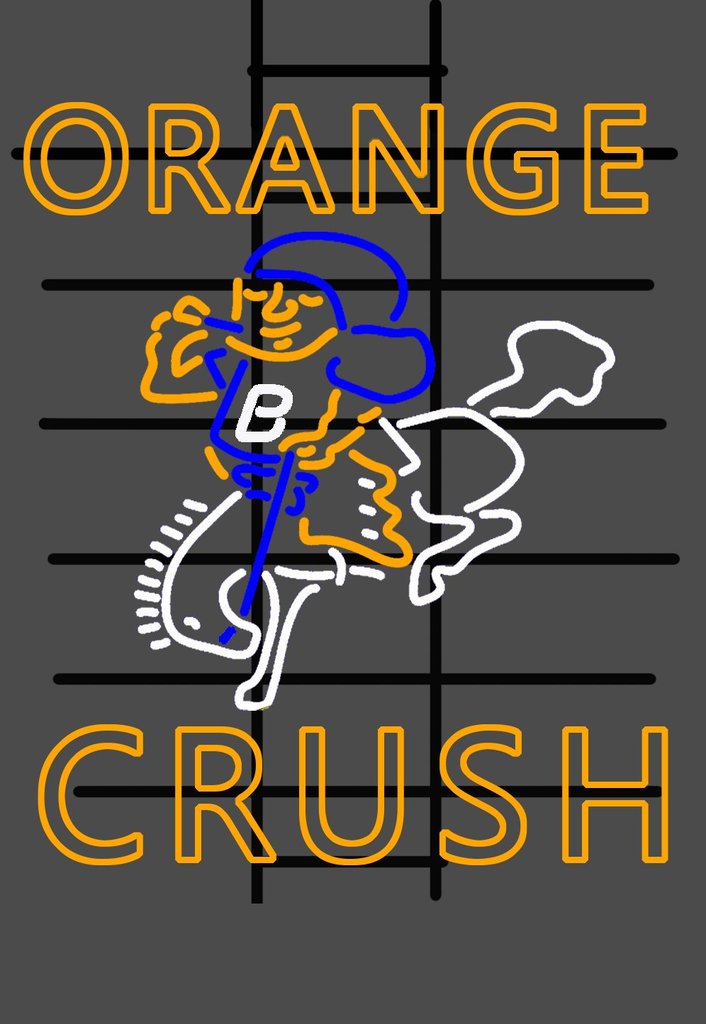 Custom Orang Crush Denver Broncos NFL Sports Neon Sign Tube Neon Light