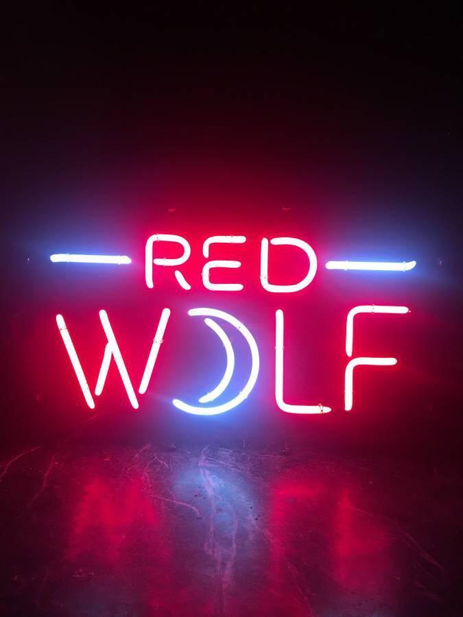 Custom Red Wolf Neon Sign Tube Neon Light