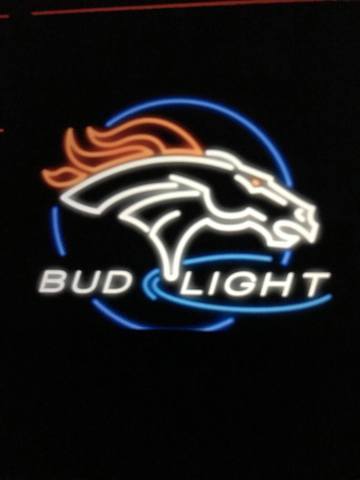 Custom Bud Light Denver Broncos Neon Sign NFL Teams Neon LightReal Neon Light