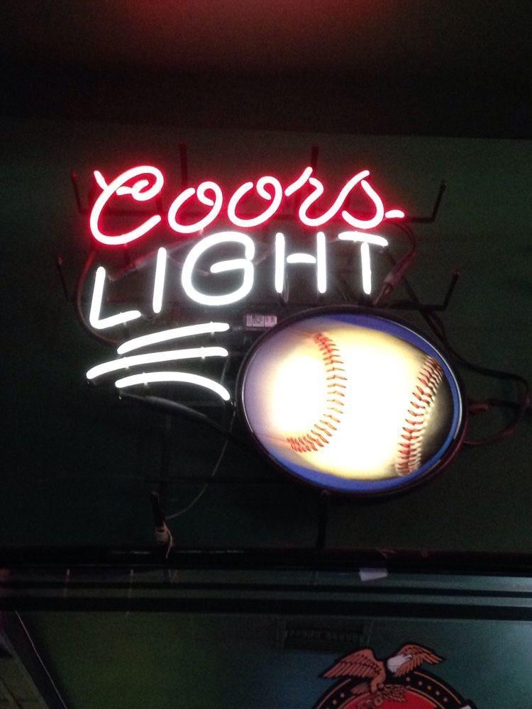 Custom Coors Light MLB Neon Sports Sign Real Neon Light