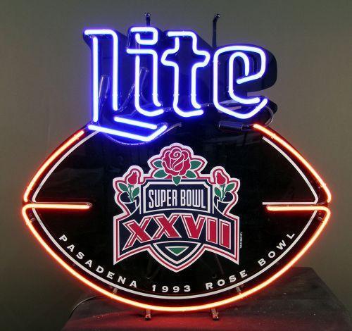 Custom Miller Lite Super Bowl XXXII Neon Sign NFL Teams Neon Light