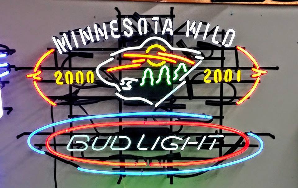 Custom Bud Light Minnesota Wild Neon Sign Tube Neon Light