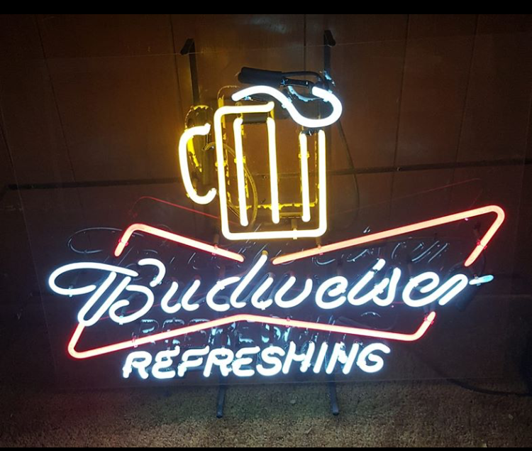 Custom Budweise Mug Refreshing Neon Sign Tube Neon Light