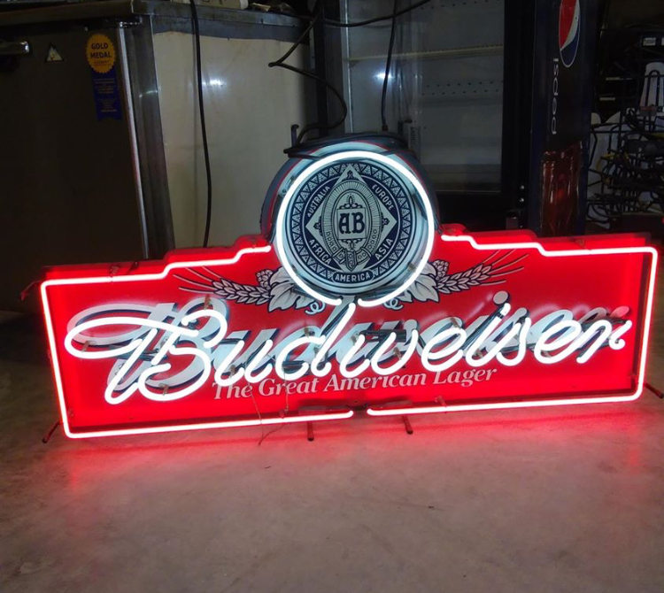 Custom Budweiser The Great American Larger Neon Sign Tube Neon Light