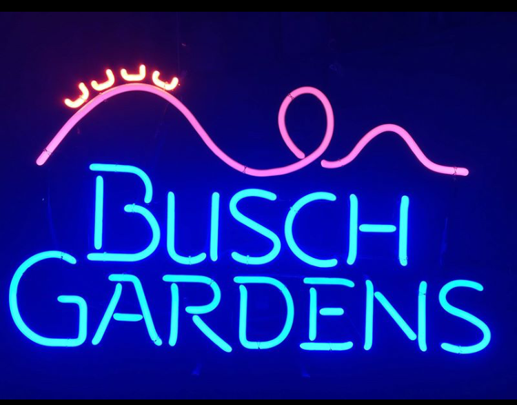 Custom Busch Gardens Neon Sign Tube Neon Light
