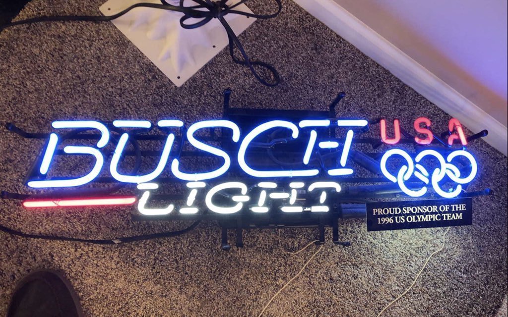 Custom Busch Light USA Olympic Neon Sign Tube Neon Light