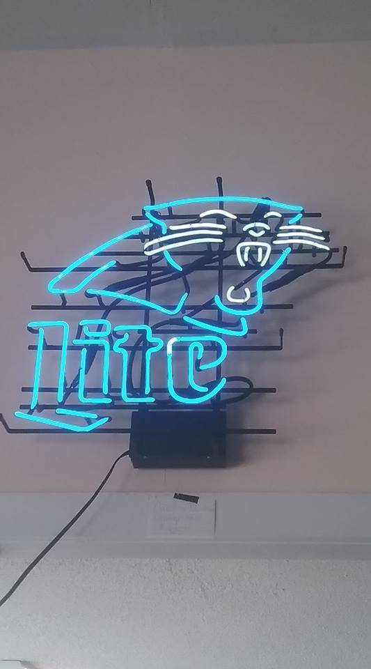 Custom Miller Lite Carolina Panthers Neon Sign NFL Sports Team Neon Light