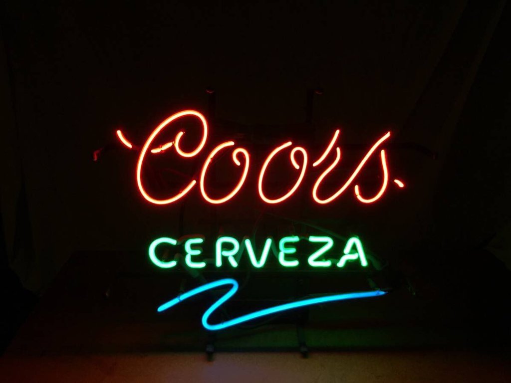 Custom Cerveza Coors Light Neon Sign Tube Neon Light