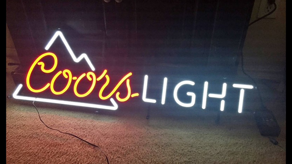 Custom Coors Light Mountain Neon Sign Tube Neon Light