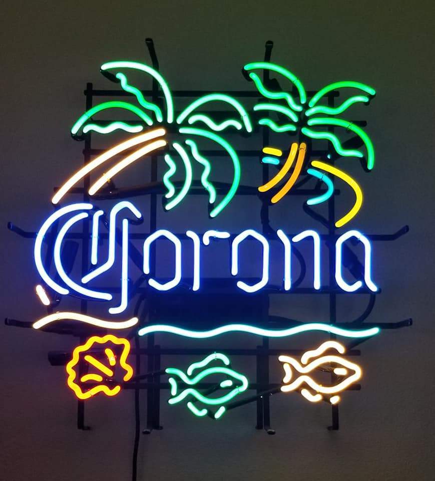 Custom Corona Beer Fish Neon Sign Tube Neon Light