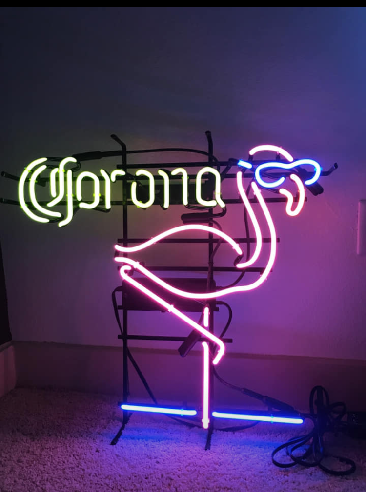 Custom Corona Extra Pink Flamingo Neon Sign Tube Neon Light