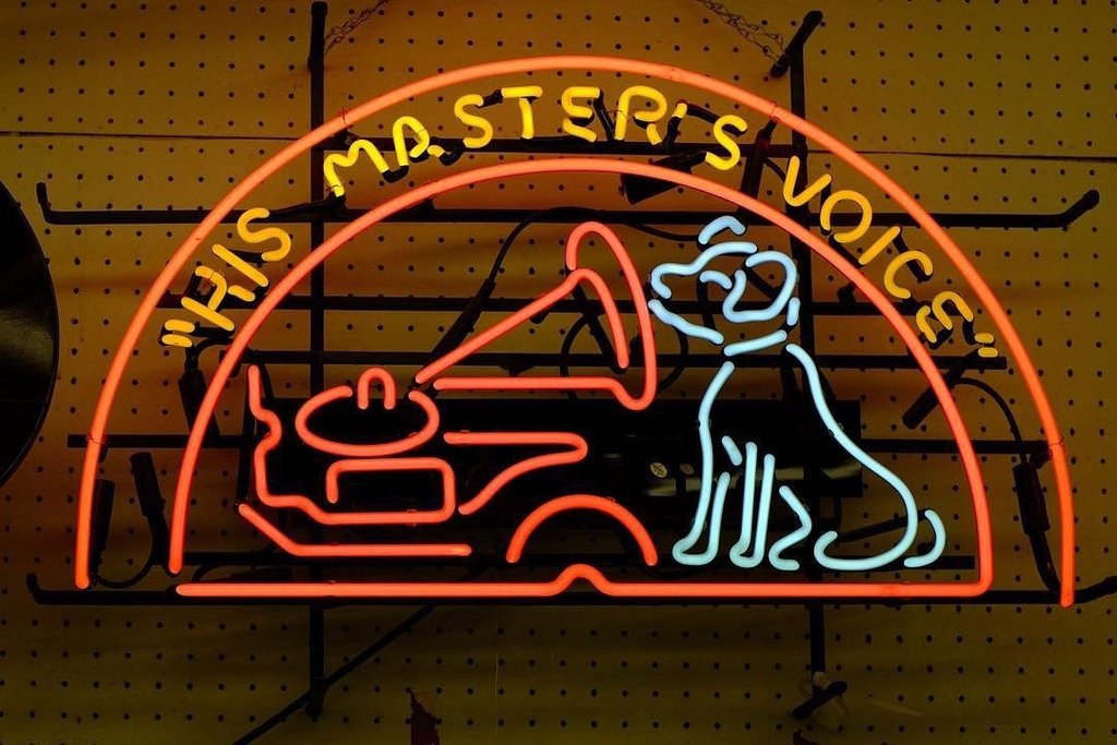 Custom His Master's Voice Neon Sign Real Neon Light