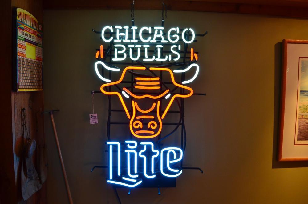 Custom Miller Genuine Draft Chicago Bulls Neon Sign NBA Sports Neon Light