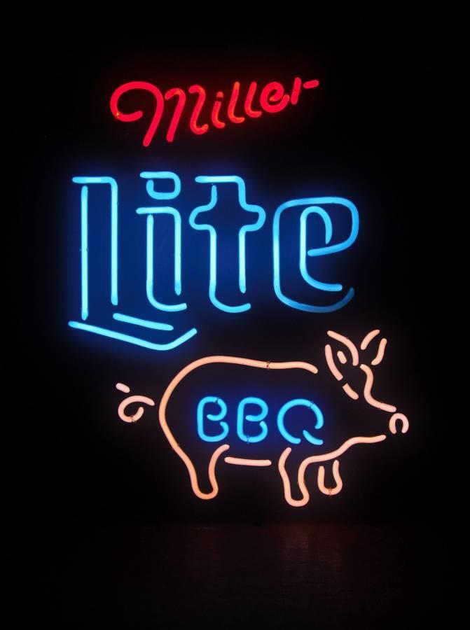 Custom Miller Lite BBQ Pig Neon Sign Tube Neon Light