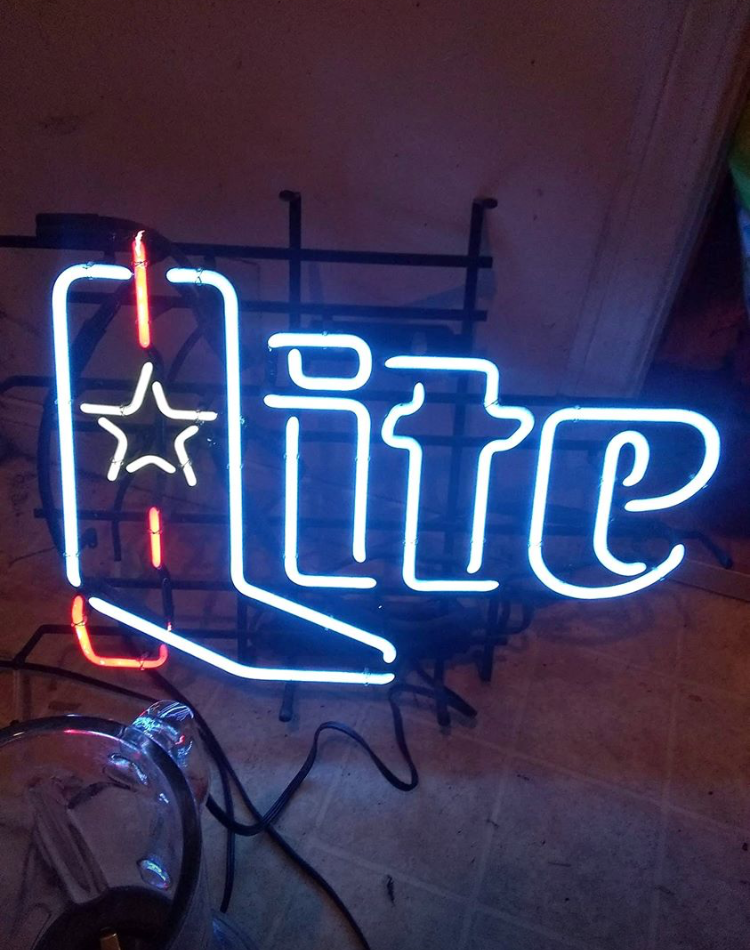Custom Miller Lite Boot Neon Sign Tube Neon Light