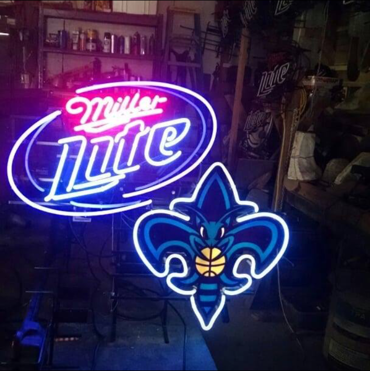Custom Miller Lite Charlotte Hornets Neon Sign NBA Sports Neon Light