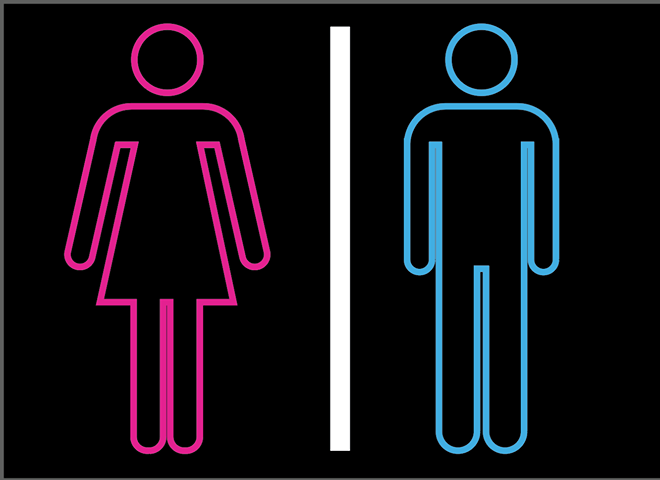 Custom Restroom Neon Sign Tube Neon Light