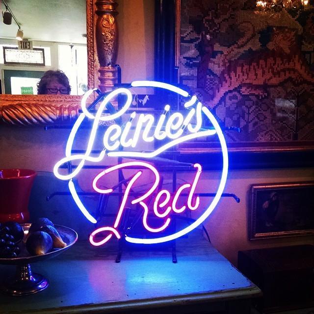 Custom Leinie's Red Leinenkugel's Neon Sign Real Neon Light