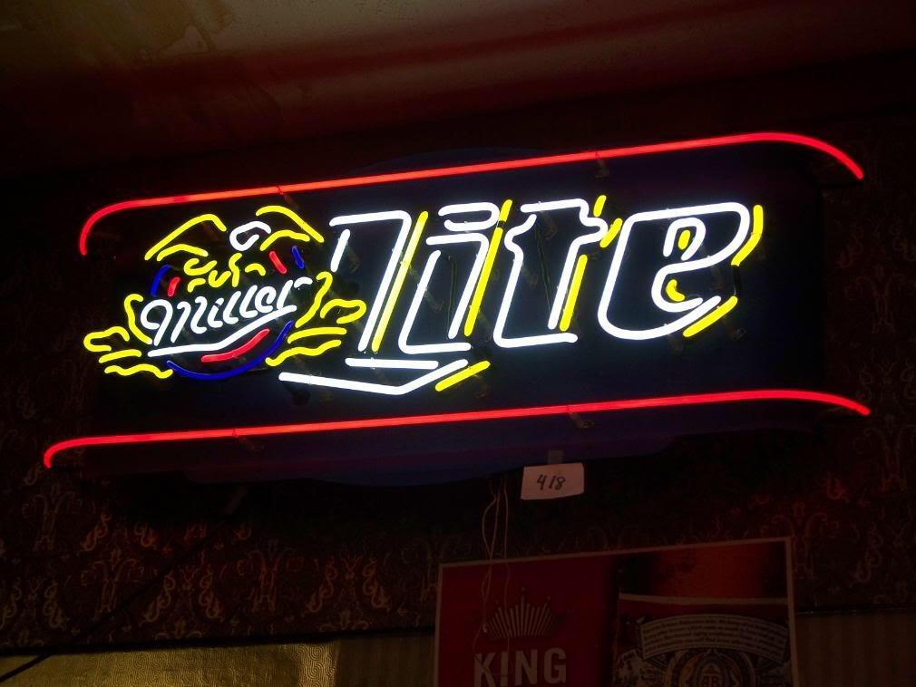 Custom Miller Lite Neon Sign Real Neon Light