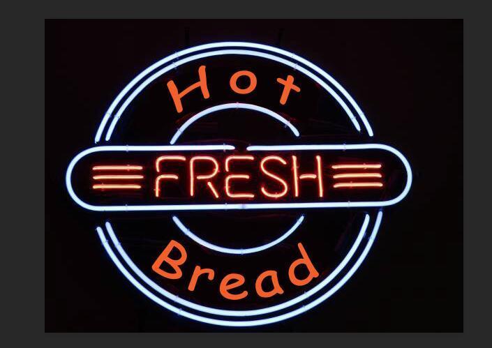 Custom Hot Fresh Bread Neon Sign Tube Neon Light