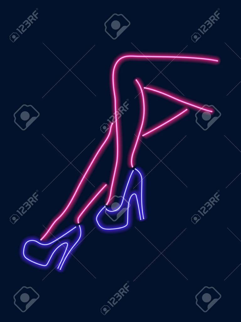 Custom Female Legs Neon Sign Tube Neon Light
