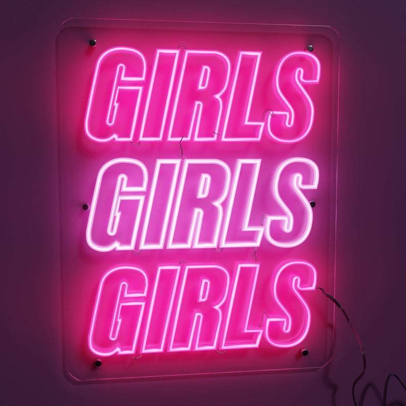 Custom Girls Girls Girls Neon Sign Tube Neon Light