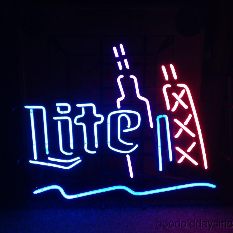 Custom Miller Lite Chicago Skyline Neon Sign Tube Neon Light