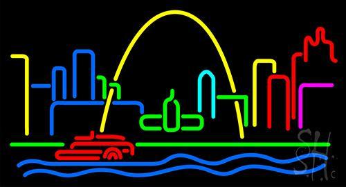 Custom St Louis Skyline Neon Sign Tube Neon Light