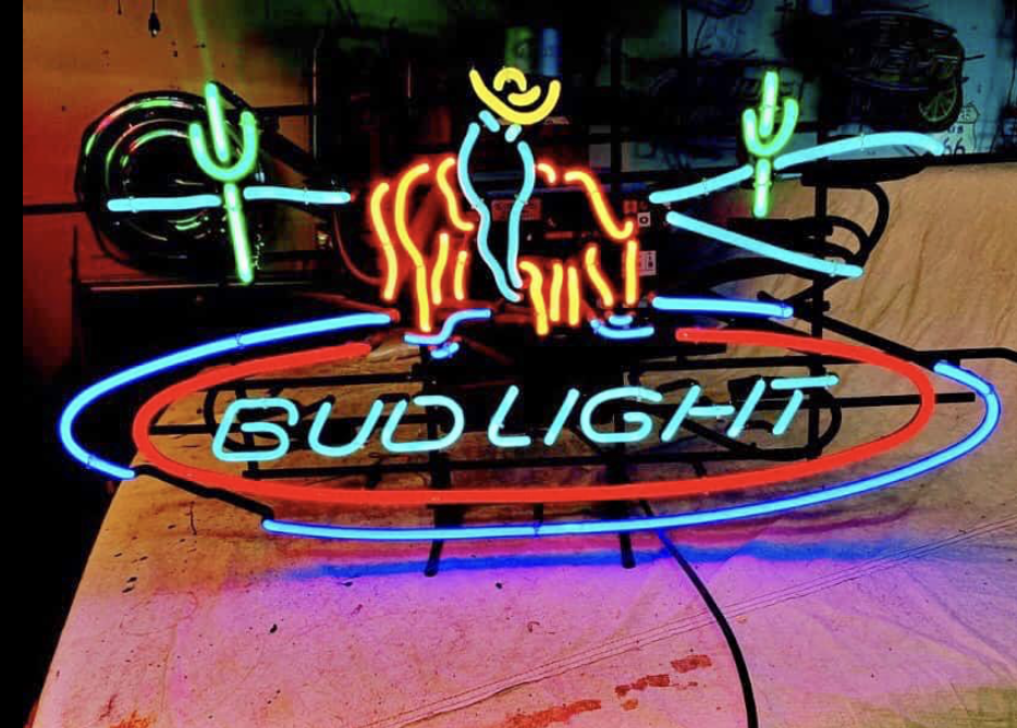 Custom Bud Light Horser Neon Sign Tube Neon Light