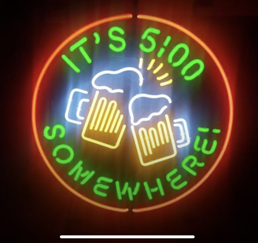 Custom It'S 500 Somewhere Mugs Neon Sign Tube Neon Light