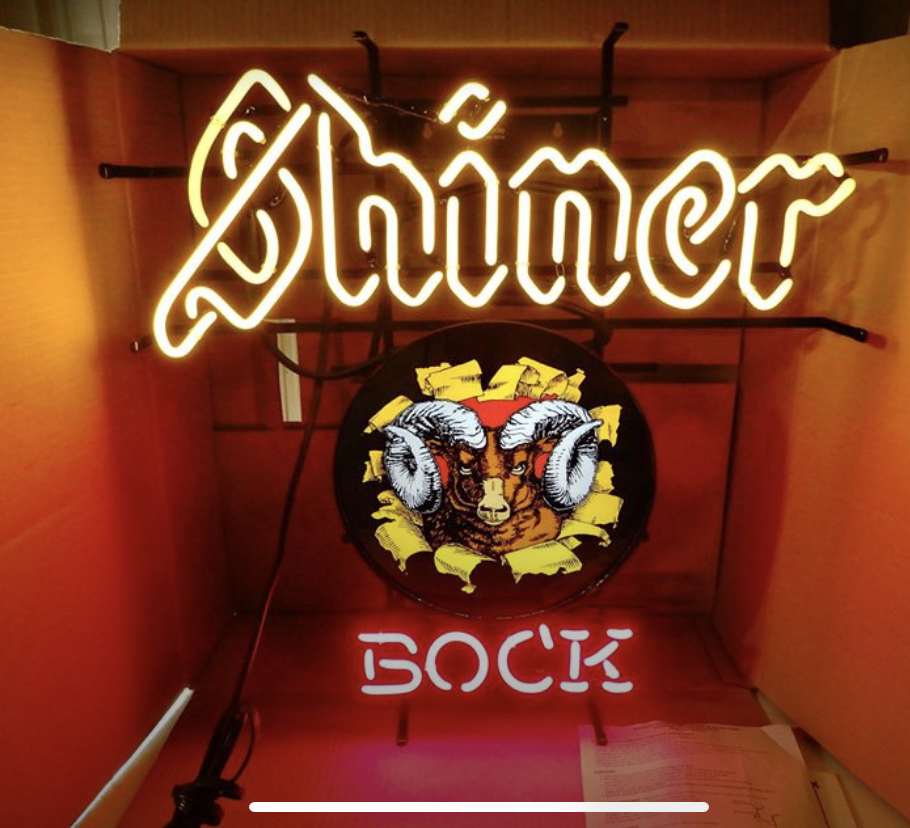 Custom Shiner Bock Ram's Head Neon Sign Tube Neon Light