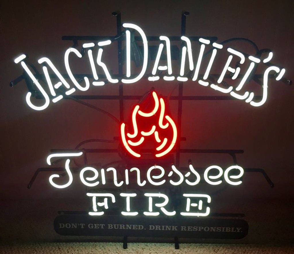 Custom Jack Daniel's Jennessee Fire Neon Sign Tube Neon Light