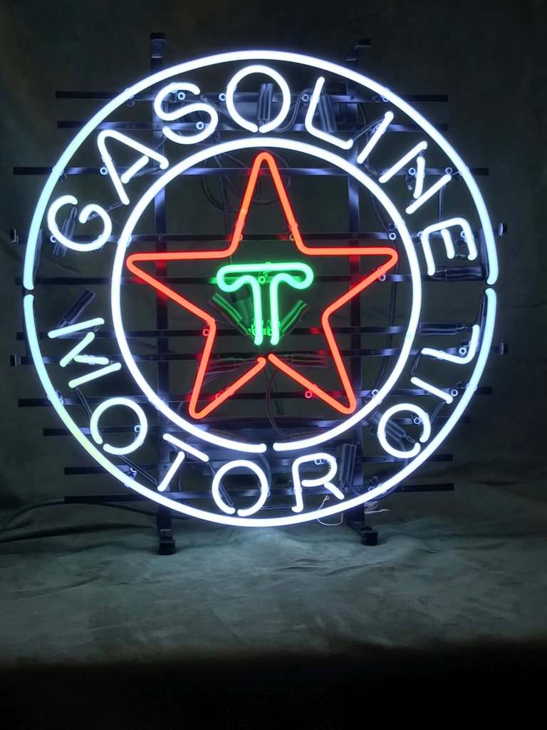 Custom Texaco Gasoline Motor Oil Neon Sign Tube Neon Light