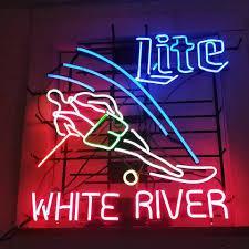 Custom Miller Lite White River Neon Sign Tube Neon Light