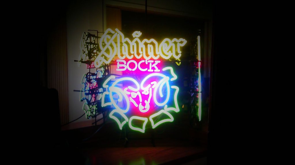 Custom Shiner Bock Ram's Head Neon Sign Real Neon Light