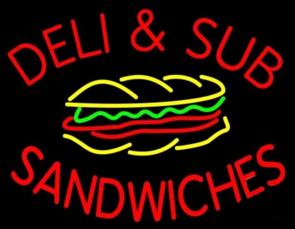 Custom Deli and Sub Sandwiches Neon Sign Tube Neon Light